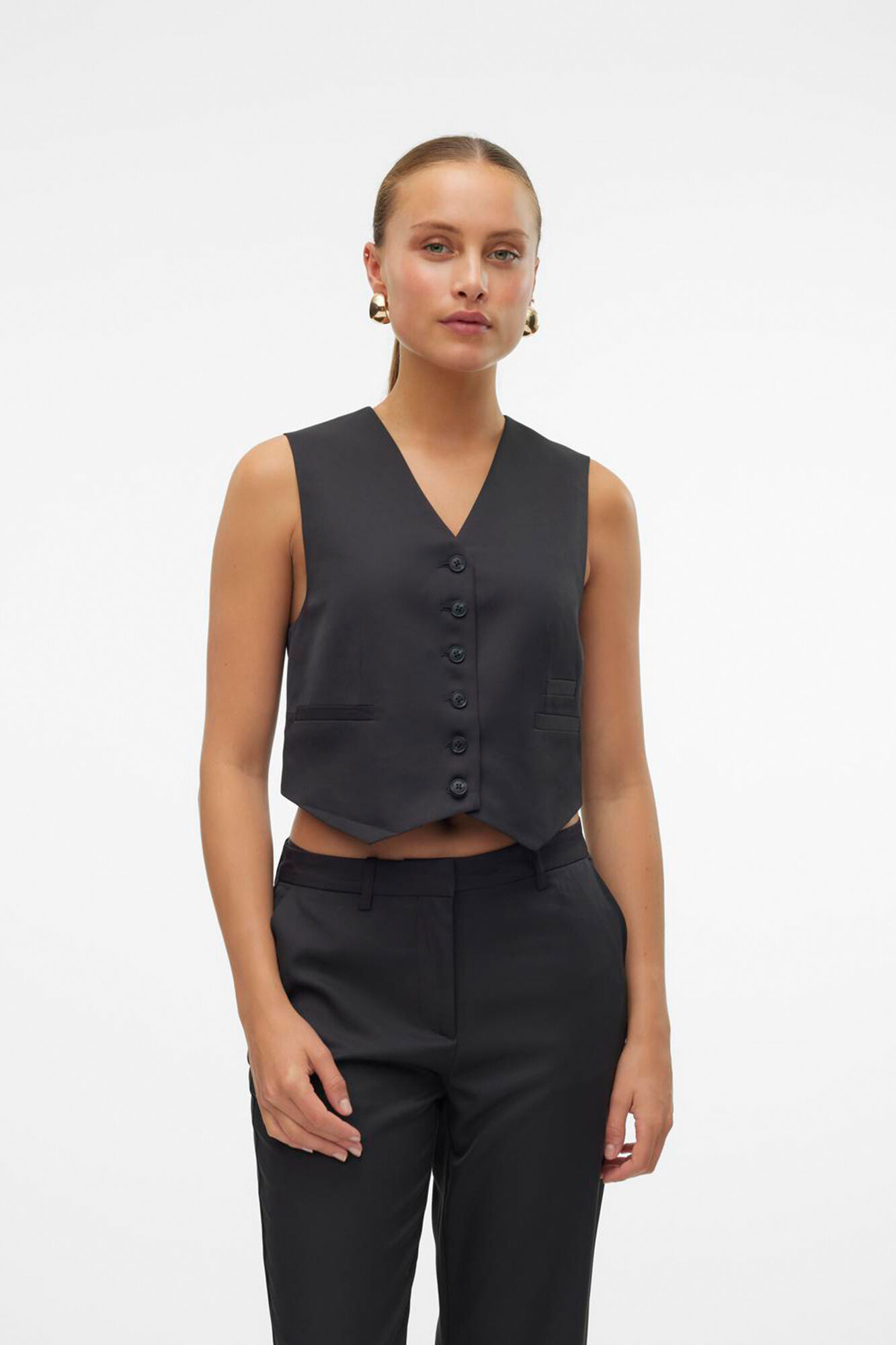 Vero Moda Chaleco de vestir con botones