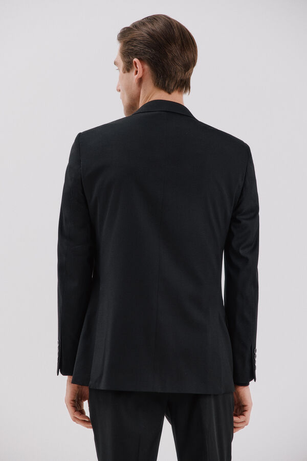 Cortefiel Americana negra slim fit Negro