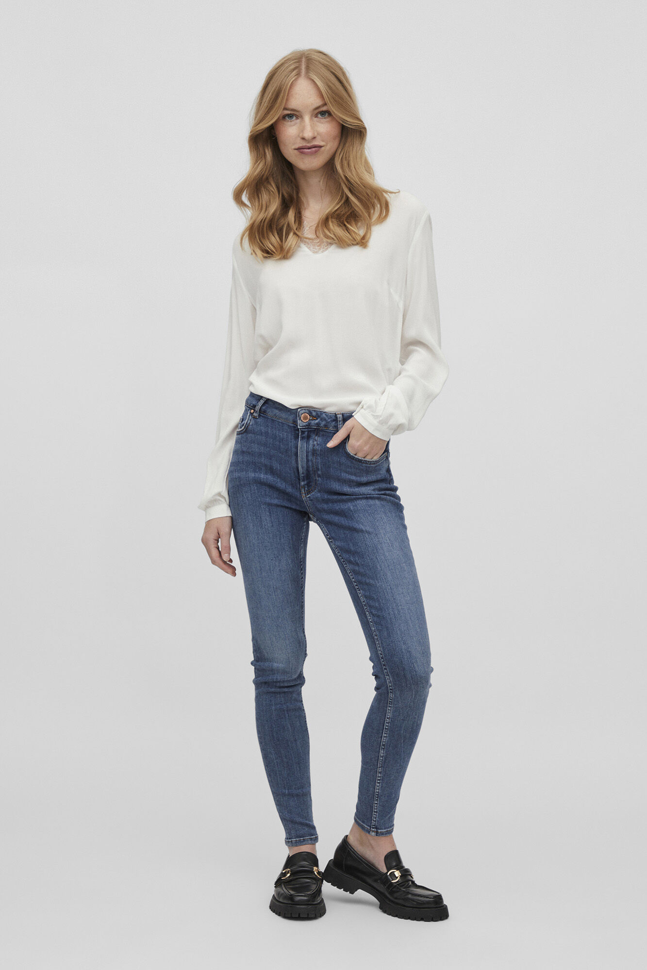 Vila Pantal&oacute;n vaquero Vila Skinny fit