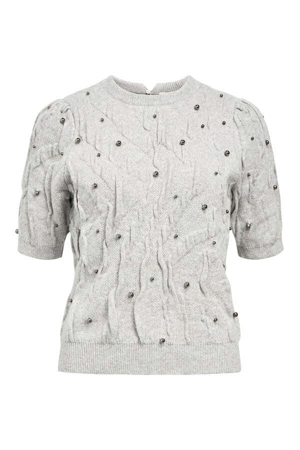 Object Jersey ochos y perlas Gris