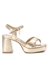 XTI Sandalia con tac&oacute;n Amarillo