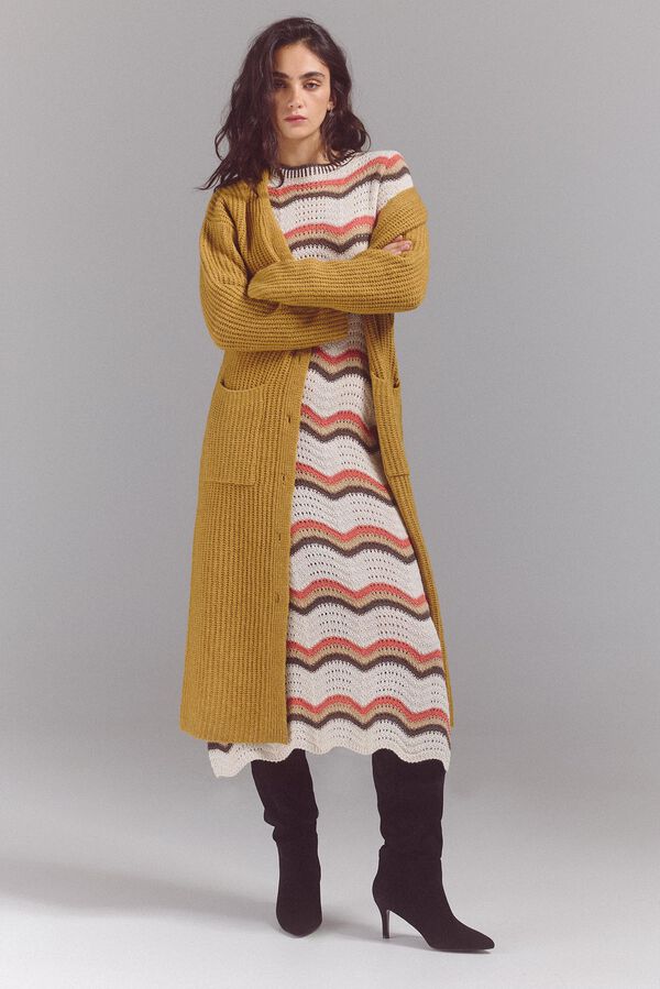 Slowlove Casaco malha perlado Dourado