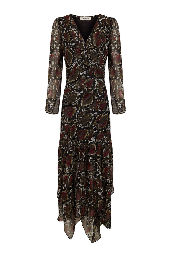 Slowlove Vestido estampado serpiente Multicolor