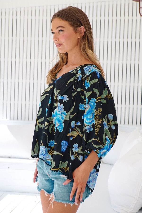 Jaase Blusa estampada rue Preto