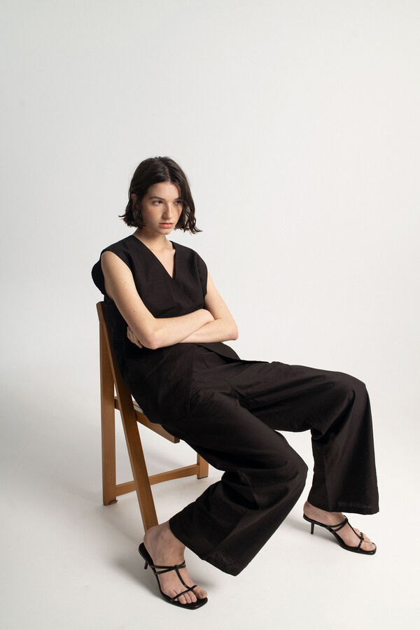 Object Cal&ccedil;as perna larga Preto