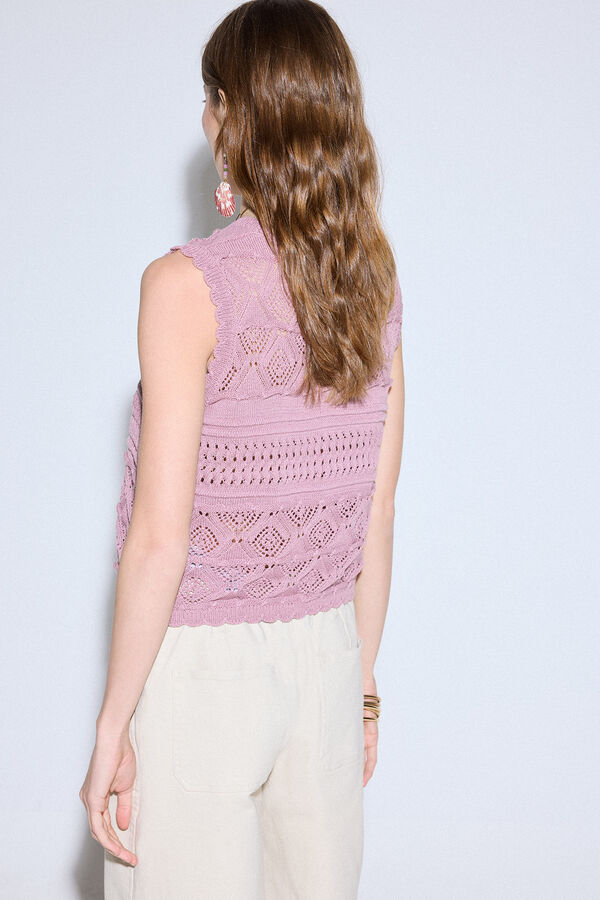 Slowlove Colete a c&eacute;u aberto Roxo