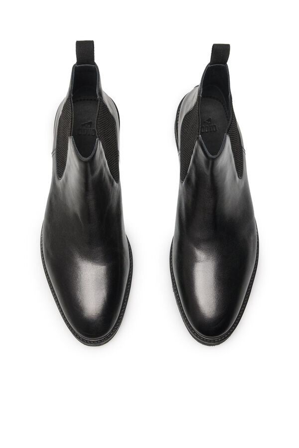 OOTO Bota chelsea piel Negro