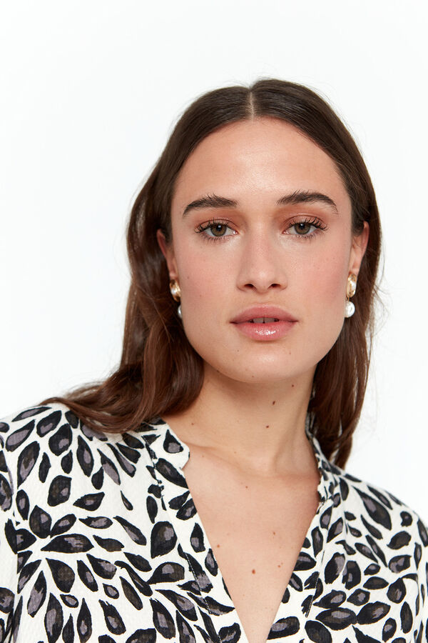 Vero Moda Vestido midi camisero Gris