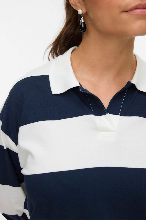 Vero Moda Curve Polo de manga larga Curve Azul marino