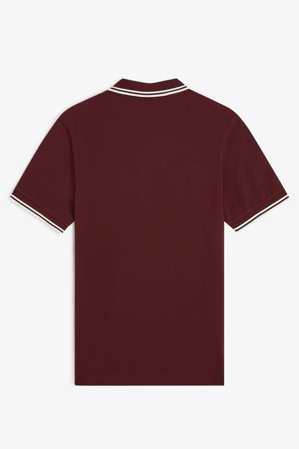 Fred Perry Polo con dos tonos Fred Perry Granate