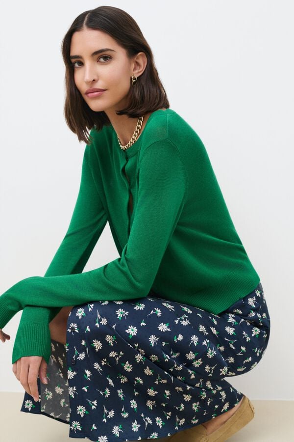 Caroll Falda larga estampada Estampado azul