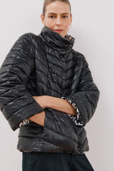 Cortefiel Cazadora acolchada reversible Negro
