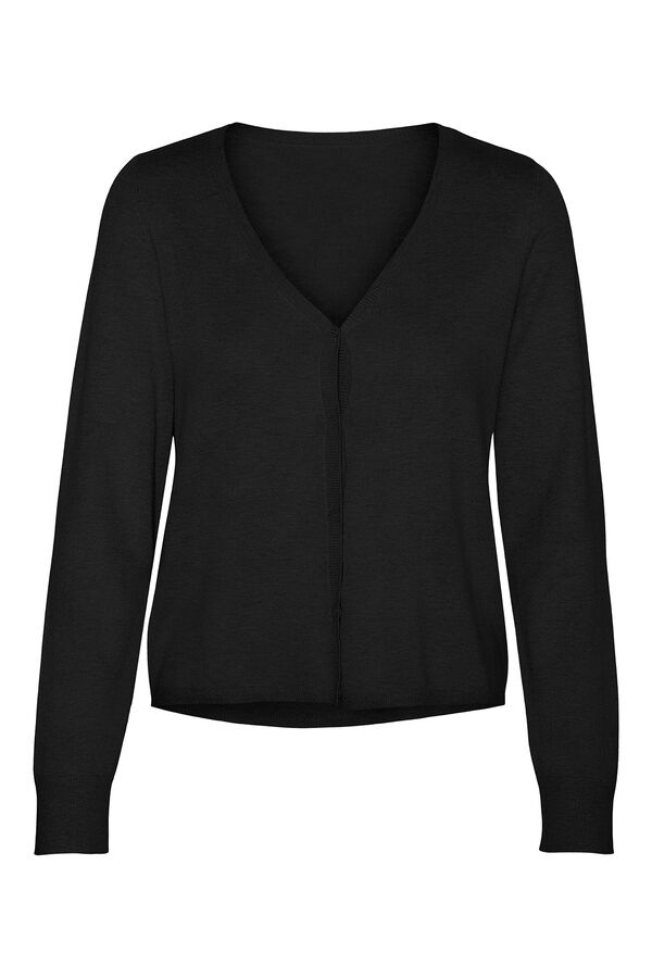 Vero Moda Cardigan reversible manga larga Negro