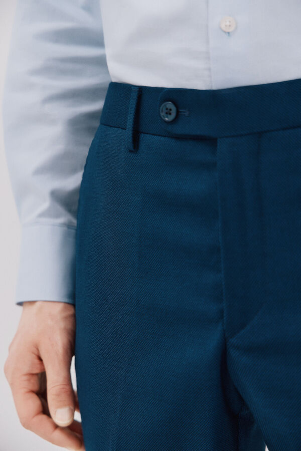 Cortefiel Pantalón azul slim fit Azul