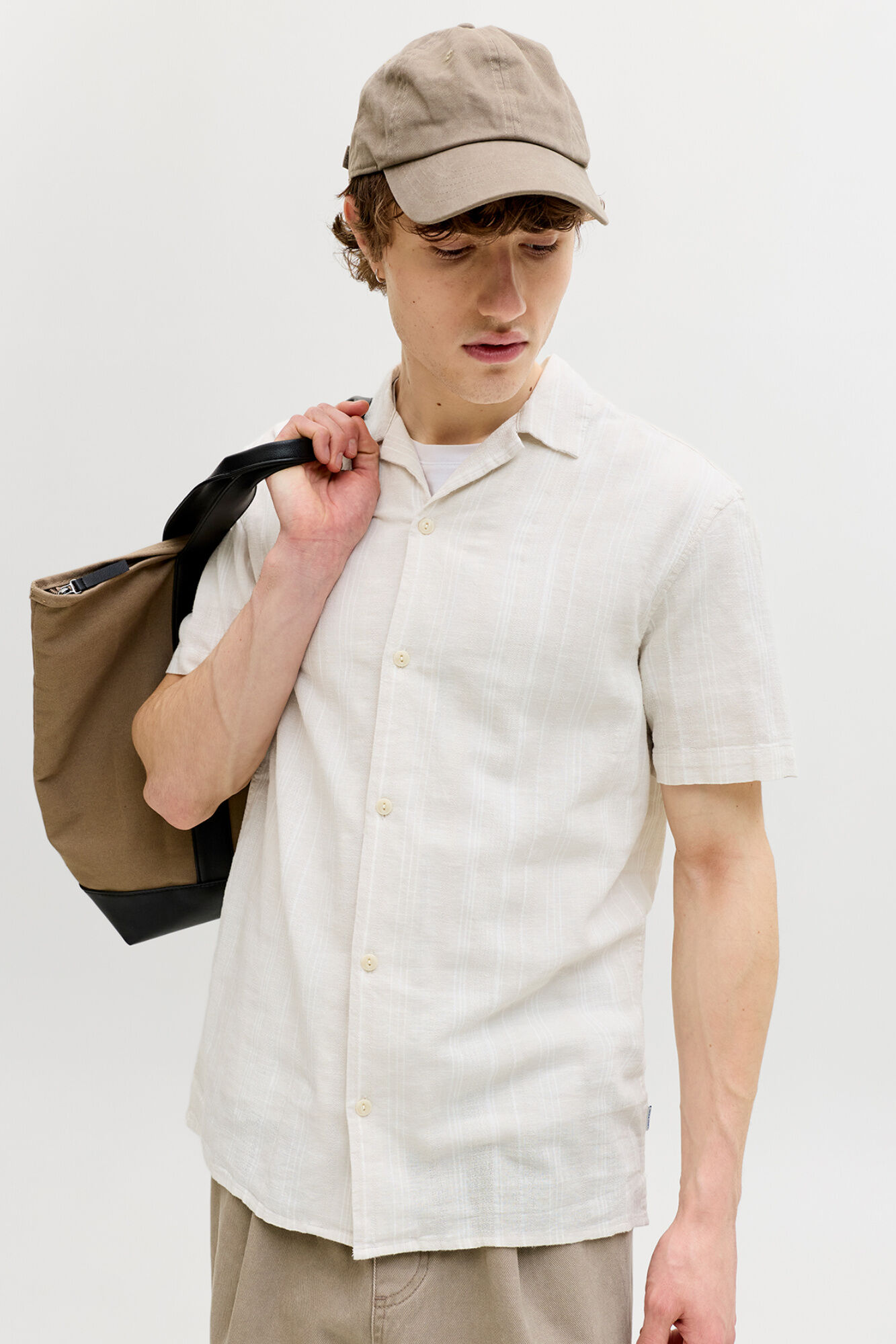 Jack & Jones Camisa resort em linho