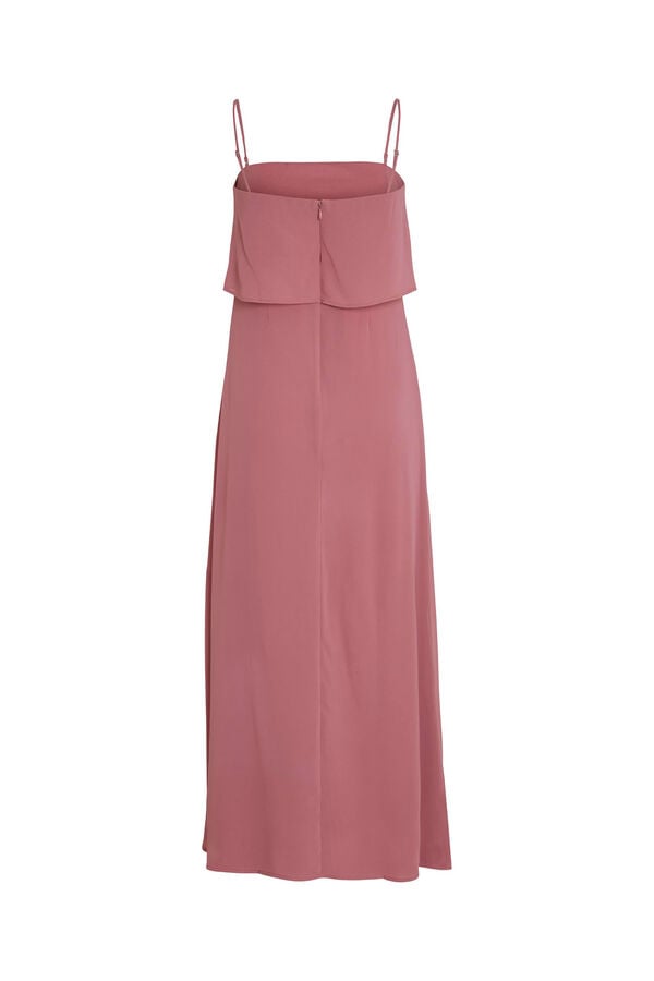 Vila Vestido de fiesta largo de tirantes Rosa