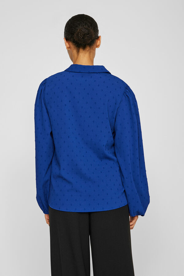 Vila Blusa plumeti Azul marino