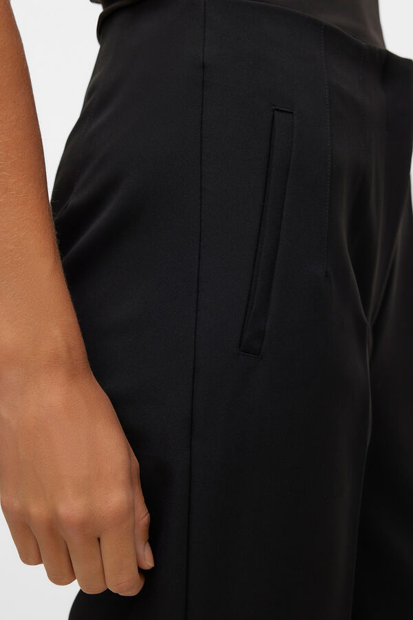 Vero Moda Cal&ccedil;as compridas de vestir Preto