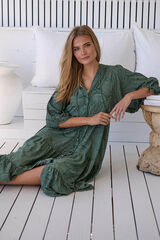 Jaase Vestido maxi estampado Ria Verde