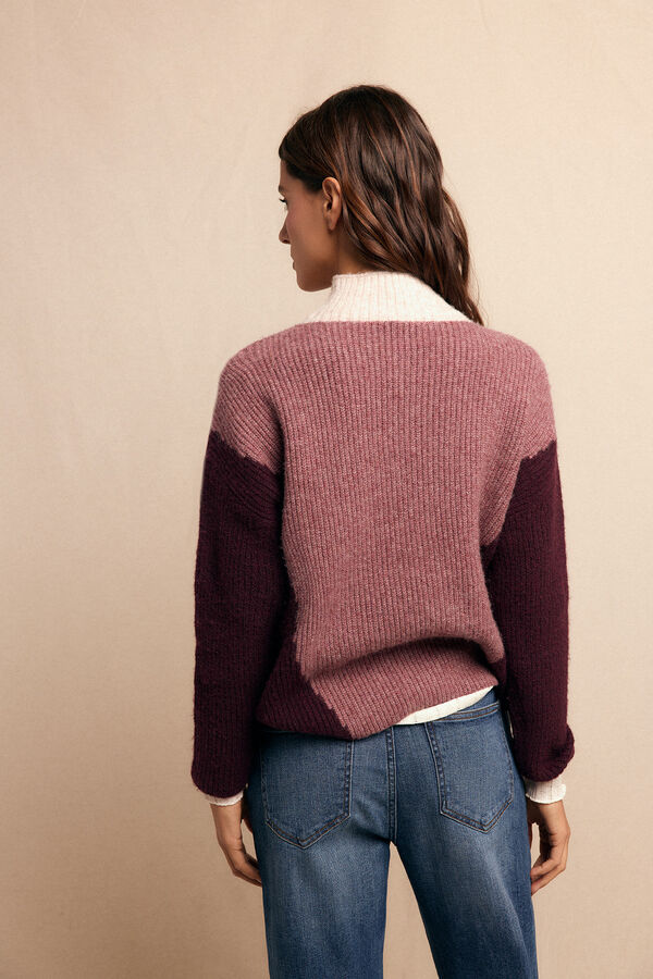 Slowlove Jersey intarsia Morado