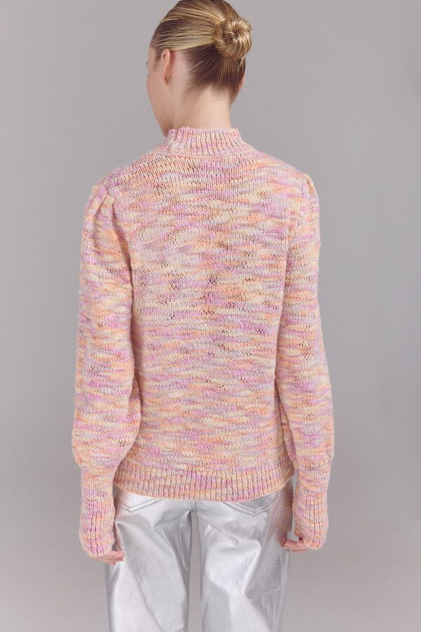 Slowlove Jersey punto fantas&iacute;a Estampado naranja