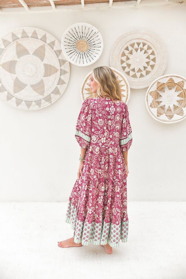 Jaase Vestido midi Mila Subiu