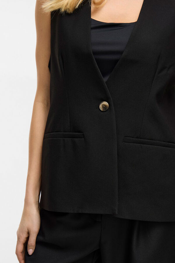 Vila Chaleco de vestir 3/4 Negro