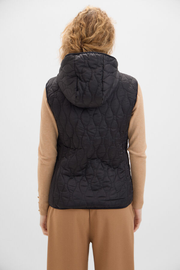 Cortefiel Chaleco ultrafino acolchado Negro