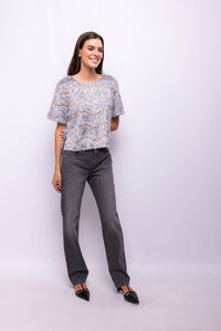 Object Top lentejuelas y flecos