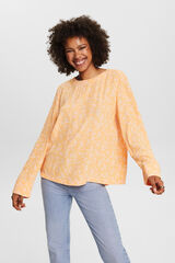 Esprit Blusa de mulher viscose estampada Laranja