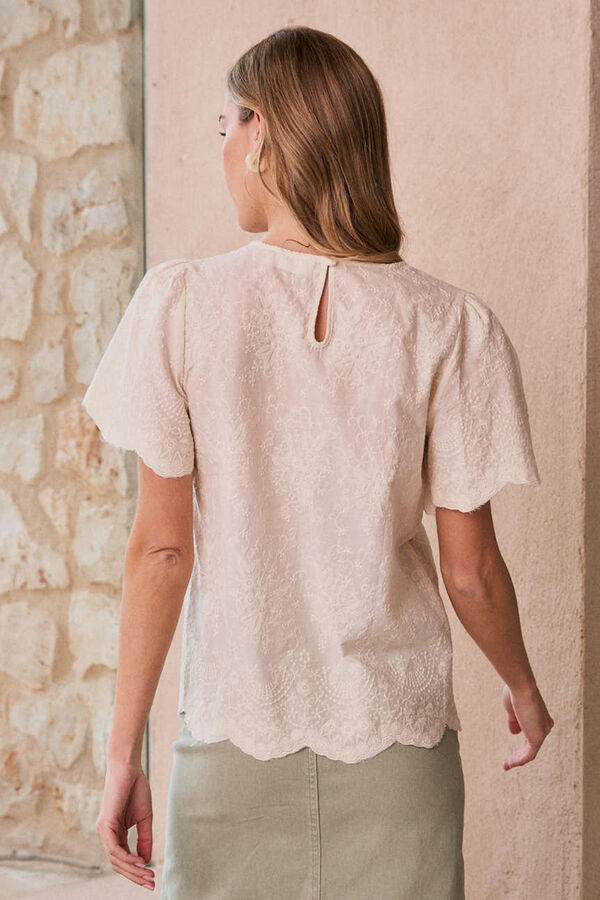 Polín Et Moi Blusa bordada Claire Tostado