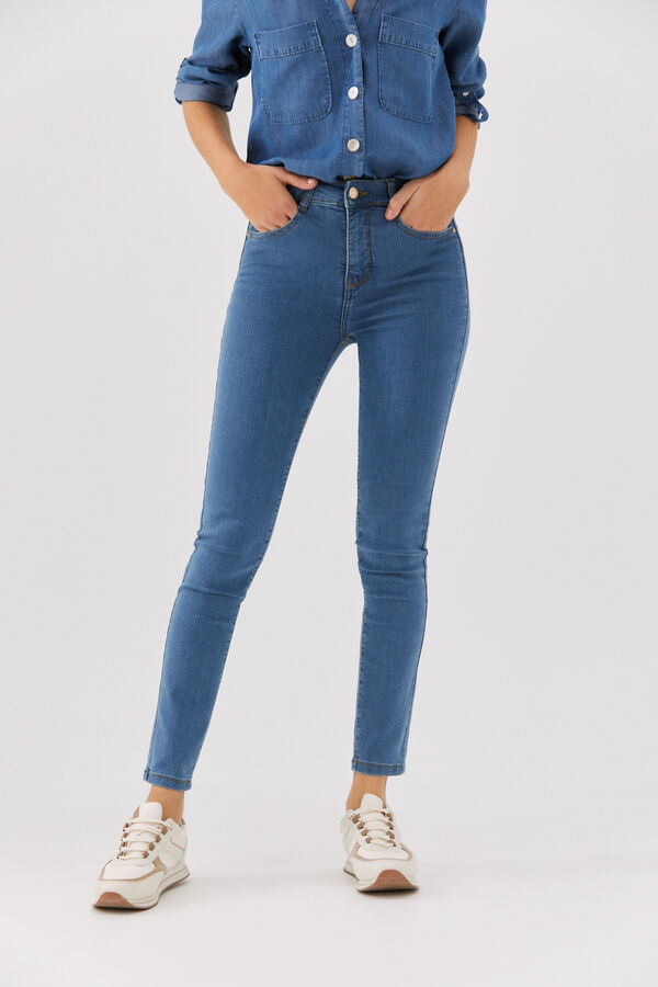 Cortefiel Cigarro jacquard sensational fit Azul