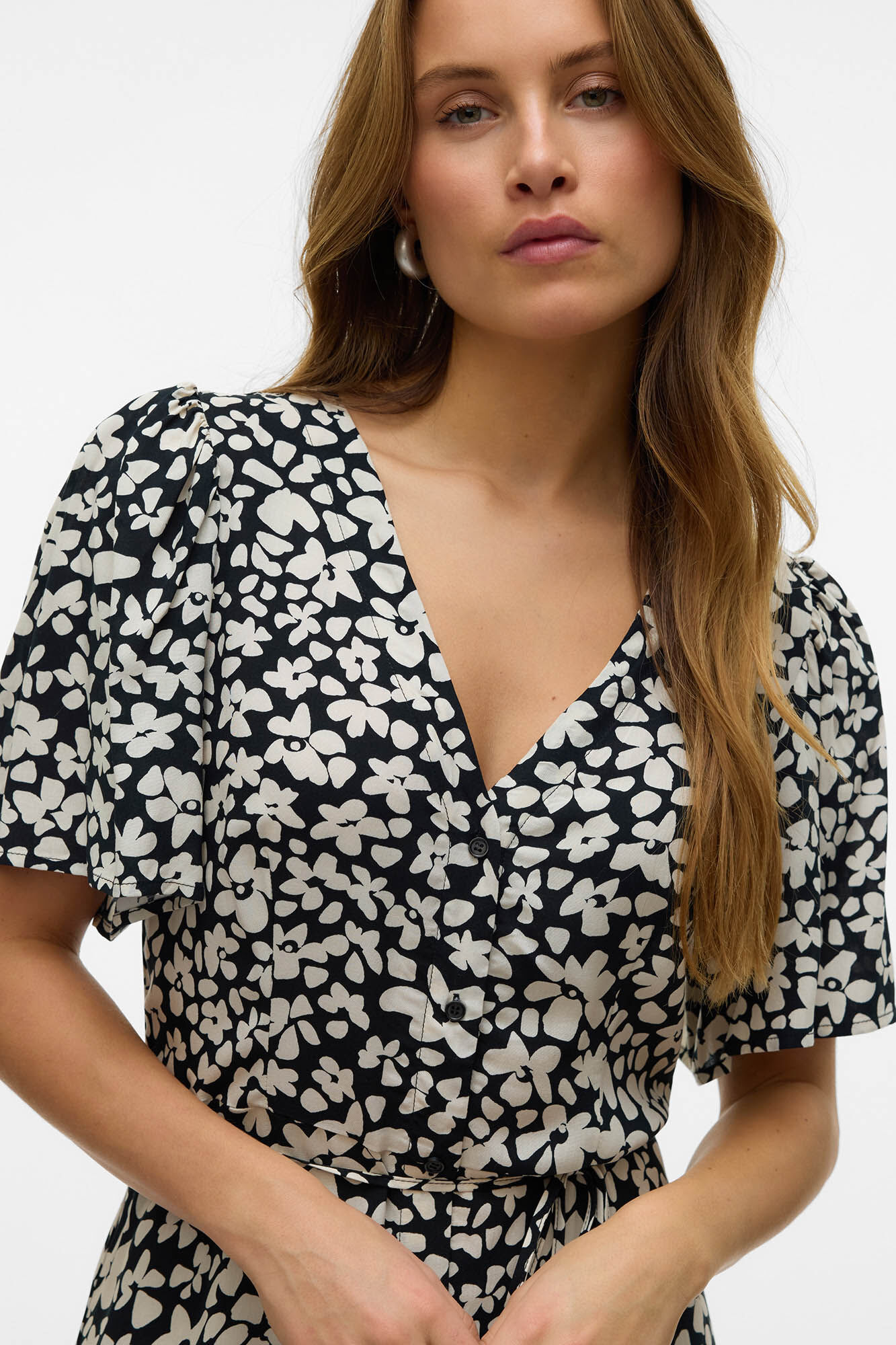 Vero Moda Vestido comprido de manga curta