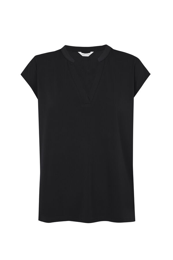Cortefiel Top corrente Preto