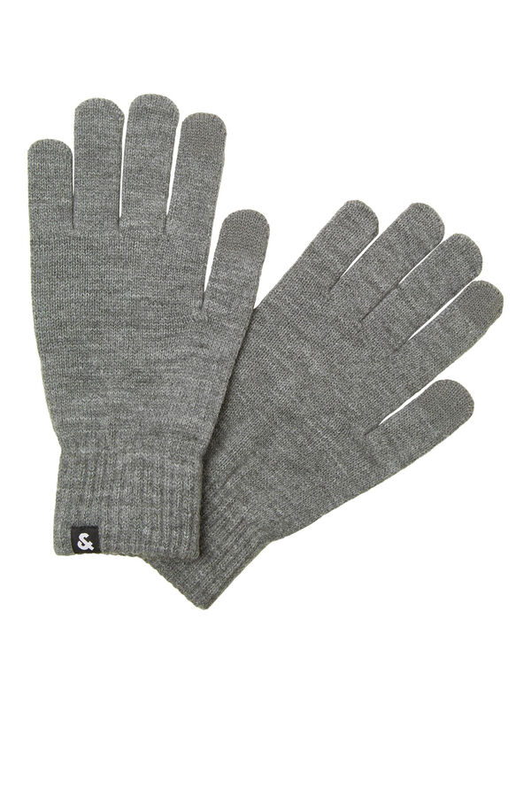 Cortefiel Guantes de punto con poliéster reciclado Gris