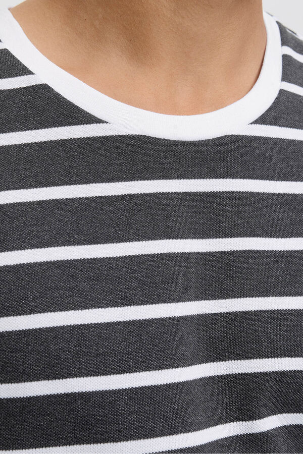 Jack & Jones Camiseta rayas Gris oscuro