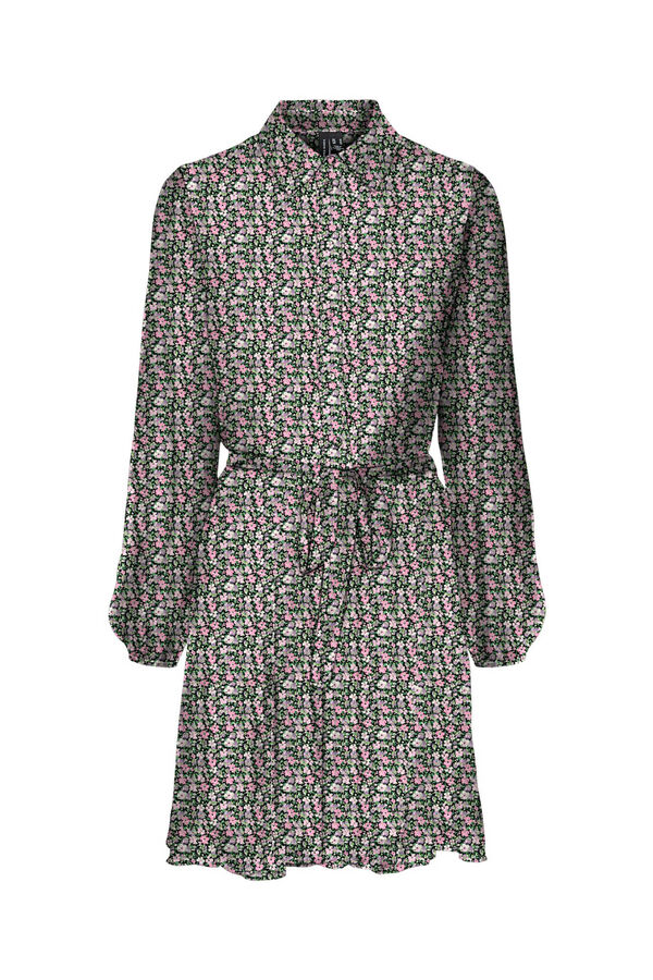 Vero Moda Vestido corto tejido vaporoso Negro