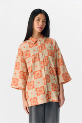 Object Camisa de manga curta estampada Cinzento