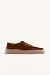 Gioseppo Mocassins estilo wallabees Castanho