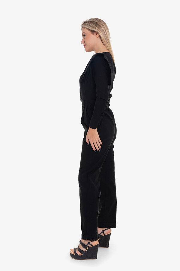 Cupl&eacute; Mono solapas laterales Negro