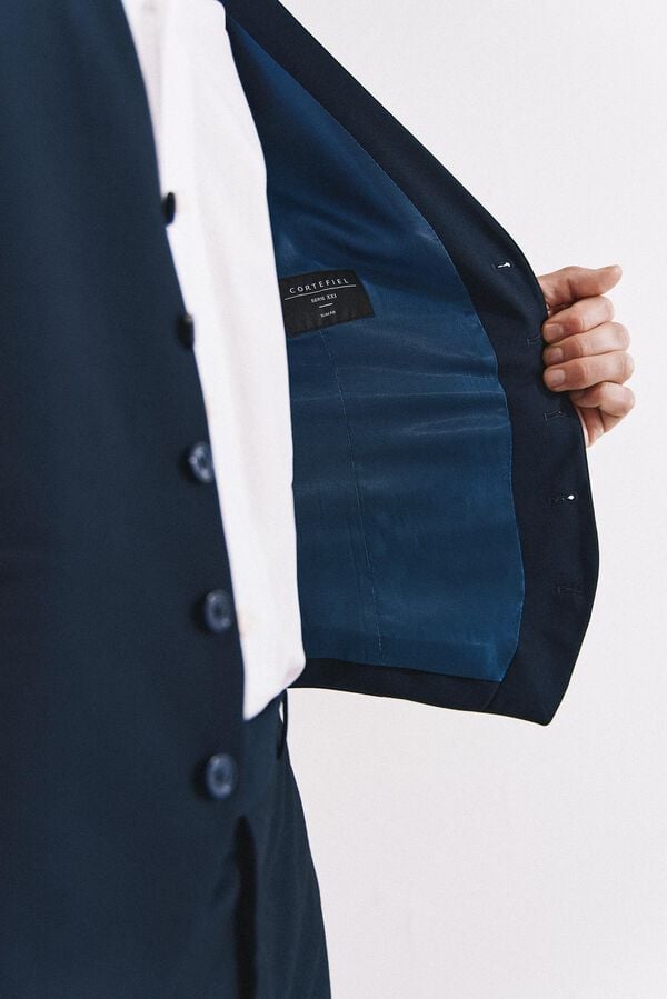 Cortefiel Colete estruturado s&eacute;rie XXI Azul