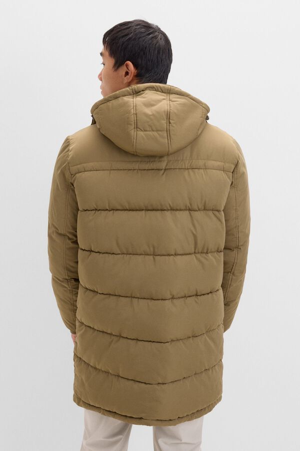 Cortefiel Parka acolchada Kaki