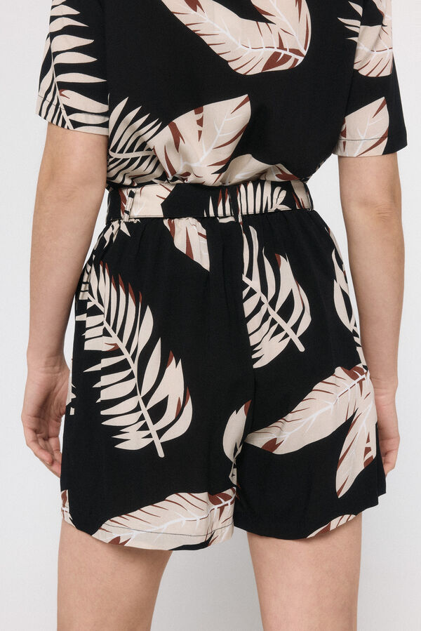 Vero Moda Calções estampados Preto