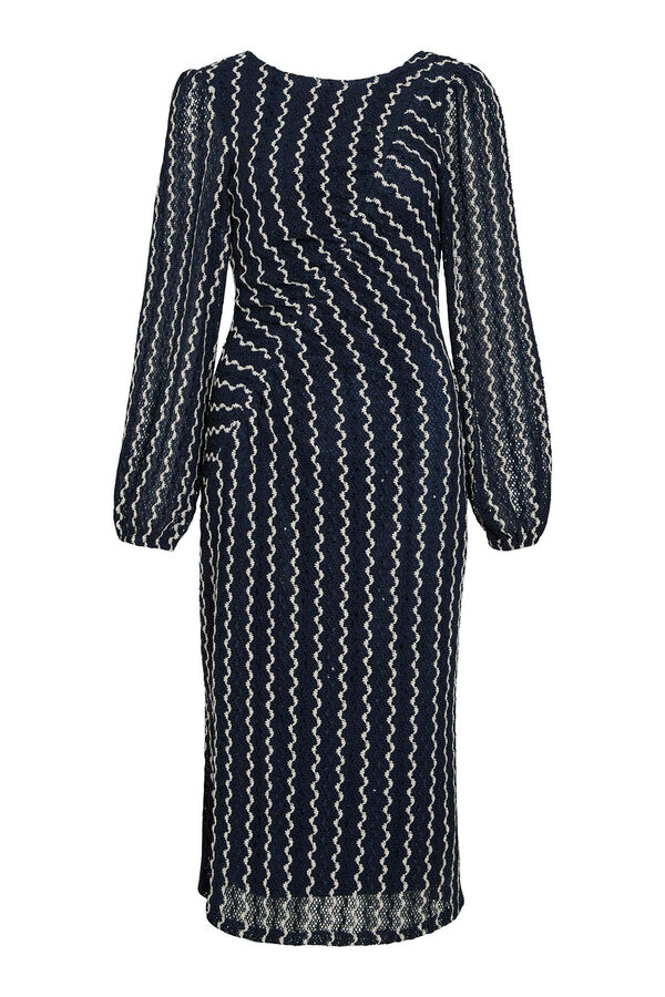 Vila Vestido estampado com lantejoulas Azul