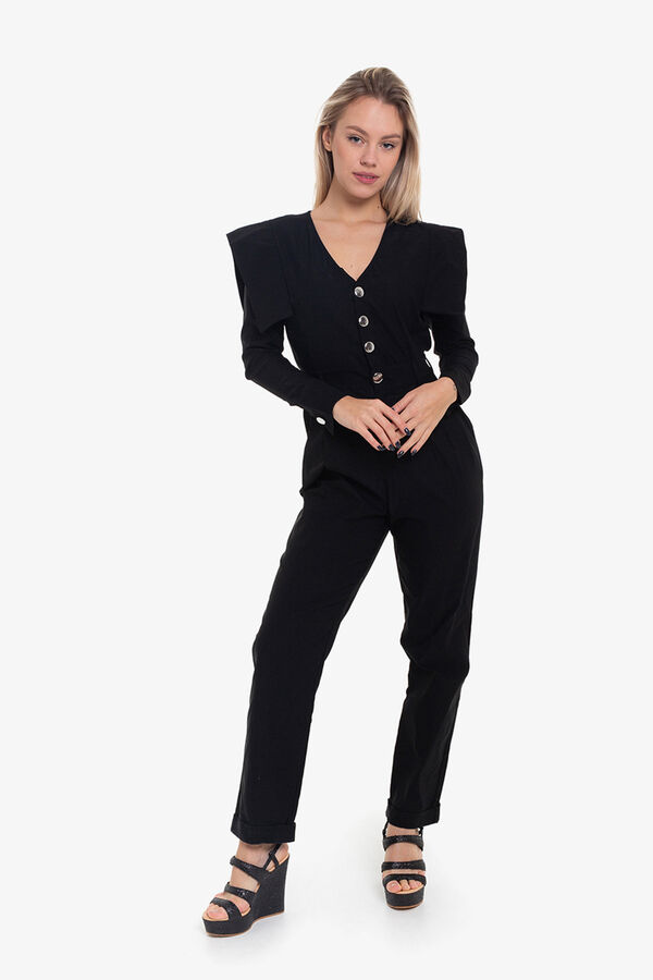 Cupl&eacute; Mono solapas laterales Negro