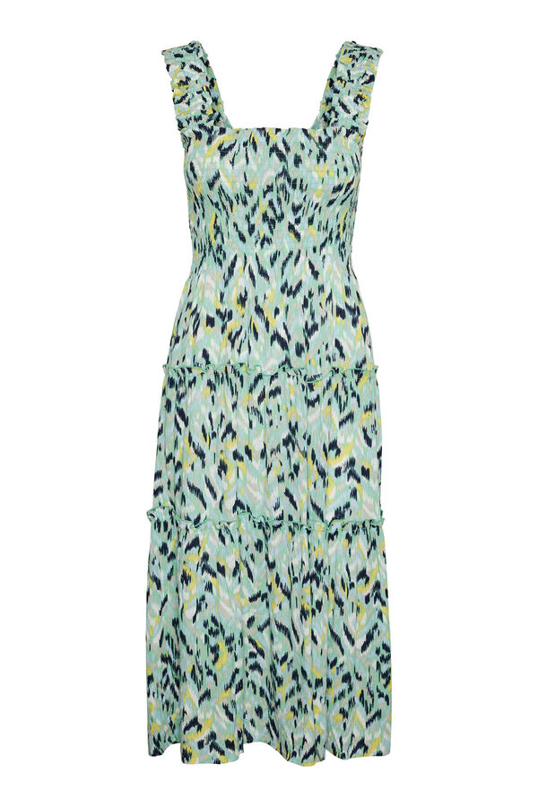 Vero Moda Vestido fresco el&aacute;stico Verde