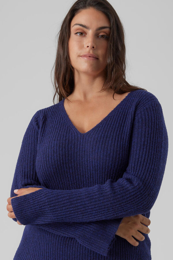 Vero Moda Curve Vestido de punto talla grande Azul