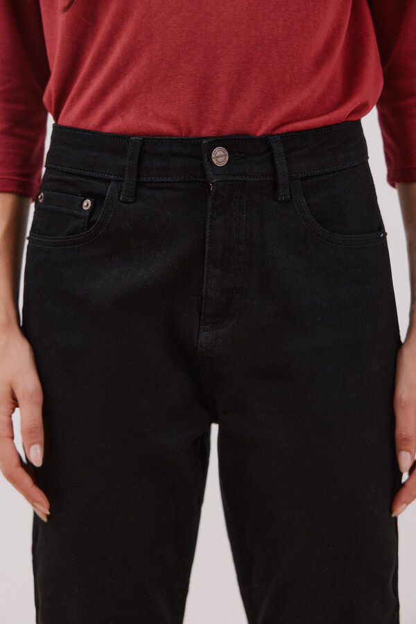 Cortefiel calça jeans mamãe  Preto