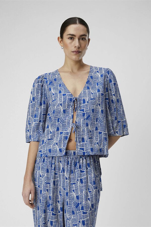 Object Blusa estampada Azul