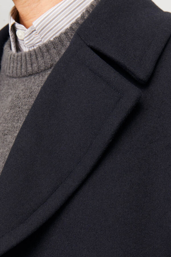 Jack & Jones Abrigo cruzado solapas Azul marino